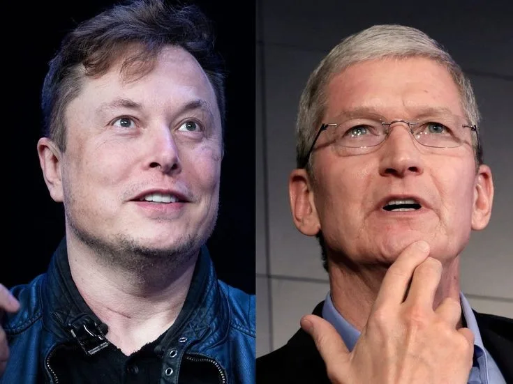 Elon Musk met with Apple CEO Tim Cook.